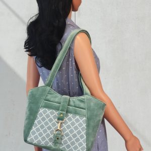 Green Velvet purse